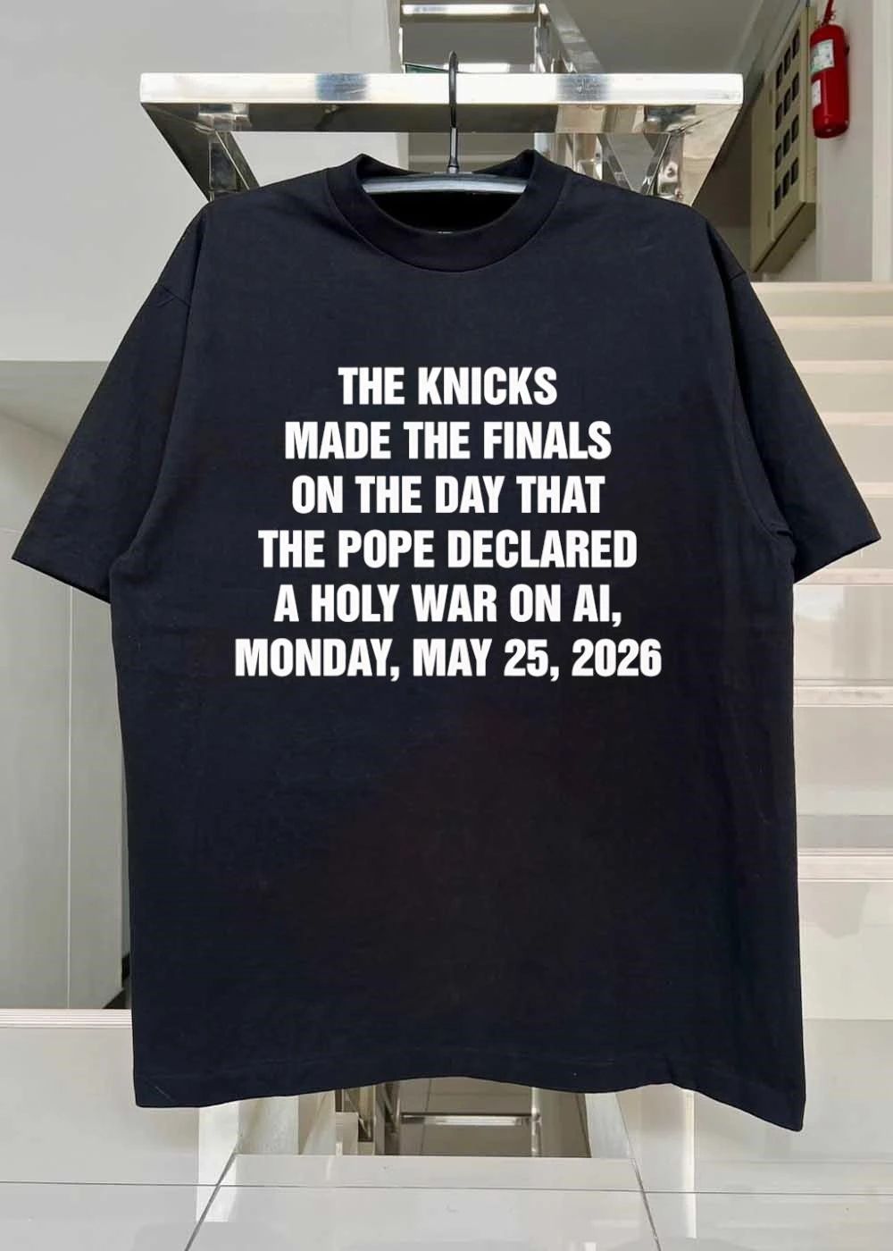 Knicks Finals Pope Declared Holy War AI 2026 Shirt