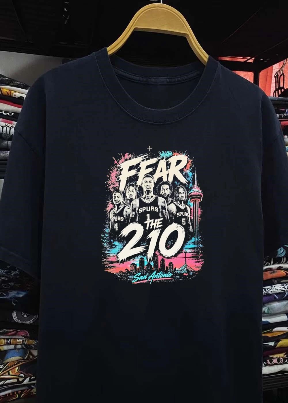 Fear the 210 San Antonio Spurs Basketball T-Shirt