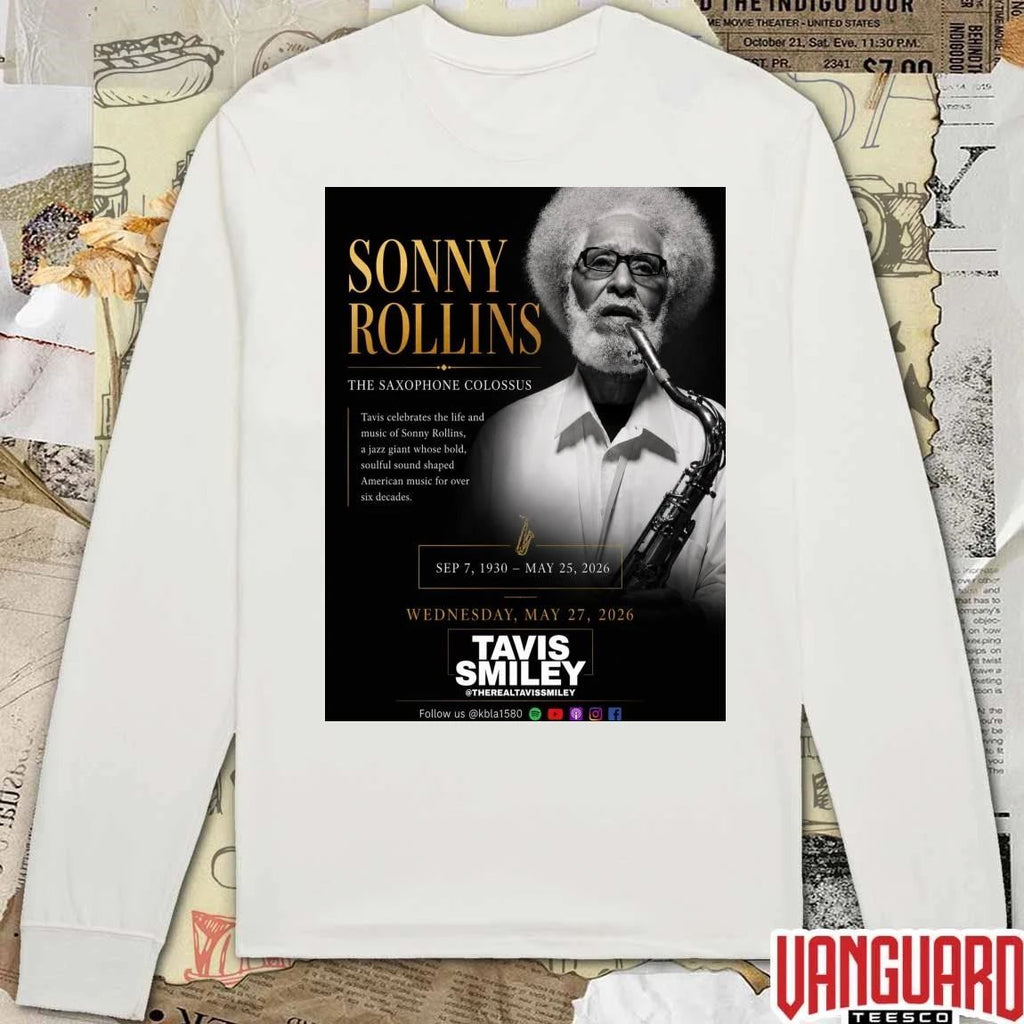 Sonny Rollins The Saxophone Colossus September 7 1930 – May 25 2026 Poster t-shirt