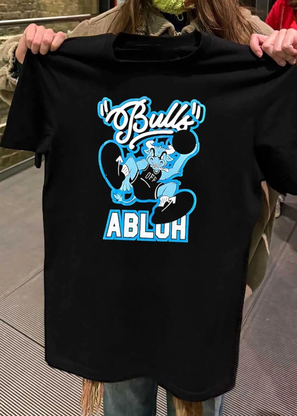 Abluh Bulls Playing Basketball Logo T-Shirt