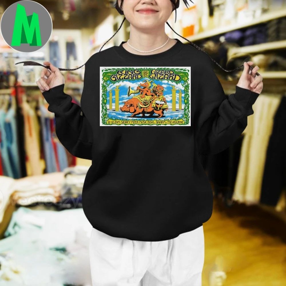 King Gizzard And The Lizard Wizard In Melbourne AUSTRALIA On Dec 12 2025 Poster Shirt