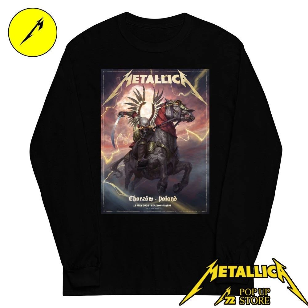 Metallica Stadion Slaski 2026 Chorzow May 19th Pop Up Unisex Shirt