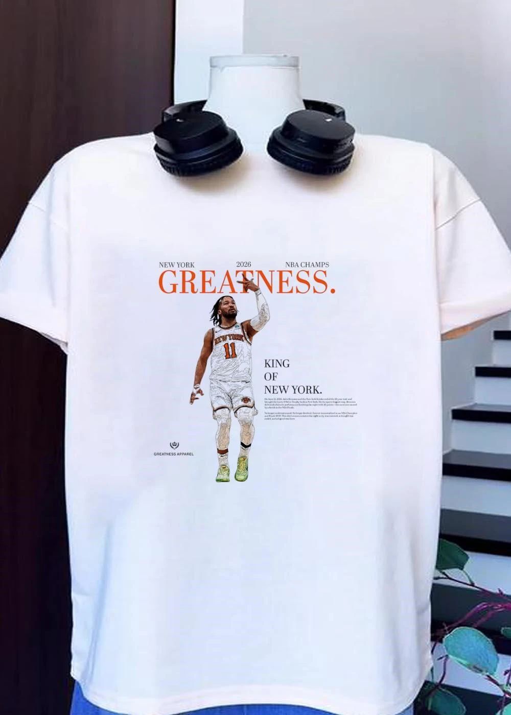 Greatness Apparel Jalen Brunson King of New York June 13 2026 NBA Champs Shirt