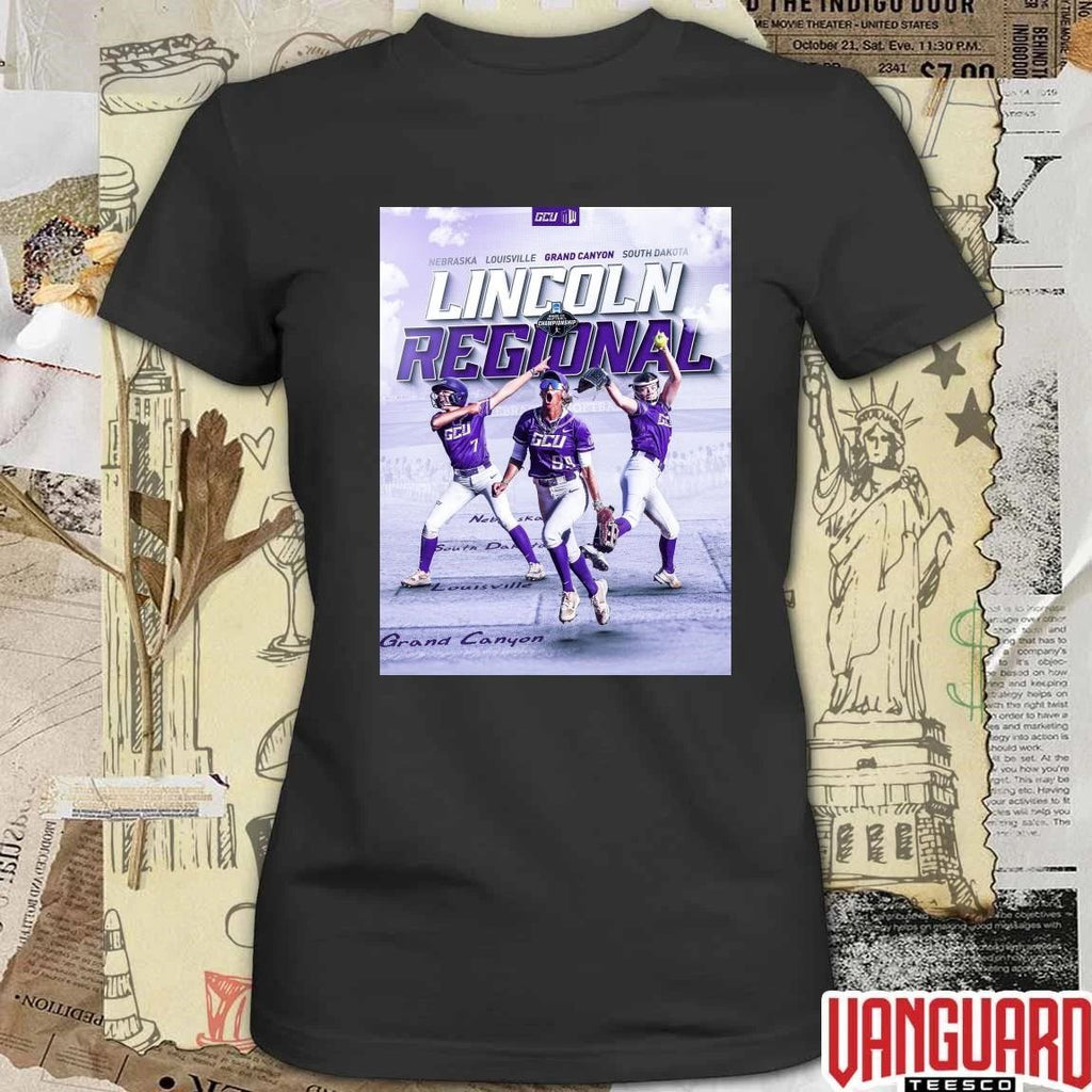 Grand Canyon University 2026 NCAA Softball Tournament Lincoln Regional Lincoln, Nebraska Poster t-shirt