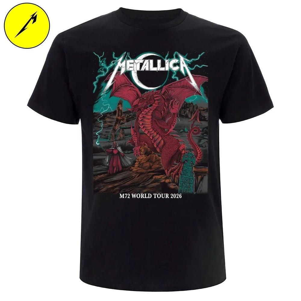Metallica Cardiff Pop-Up Store T-Shirt – Limited Edition June 28, 2026 Principality Stadium in Cardiff, Wales – Exclusive Dragon Sabrina Edwards