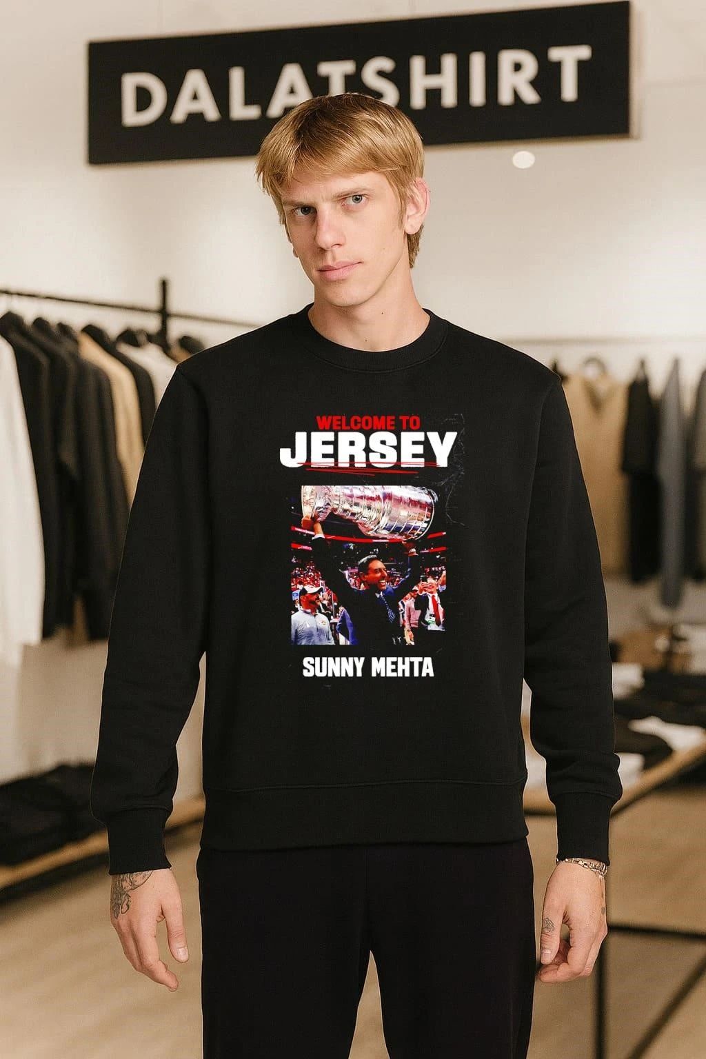 Sunny Mehta New Jersey Devils shirt
