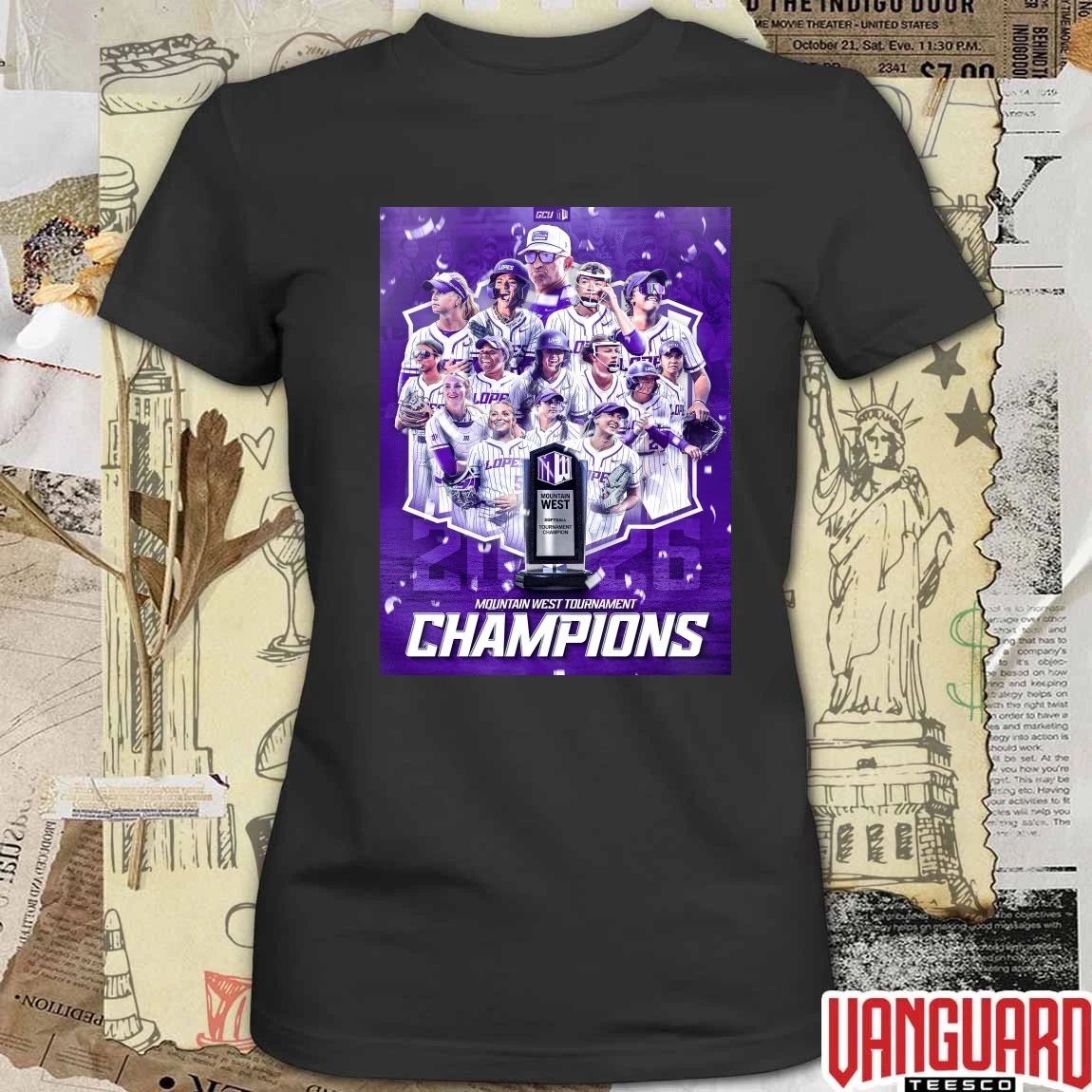 Grand Canyon University Softball Mountain West Tournament Champions 2026 Poster t-shirt