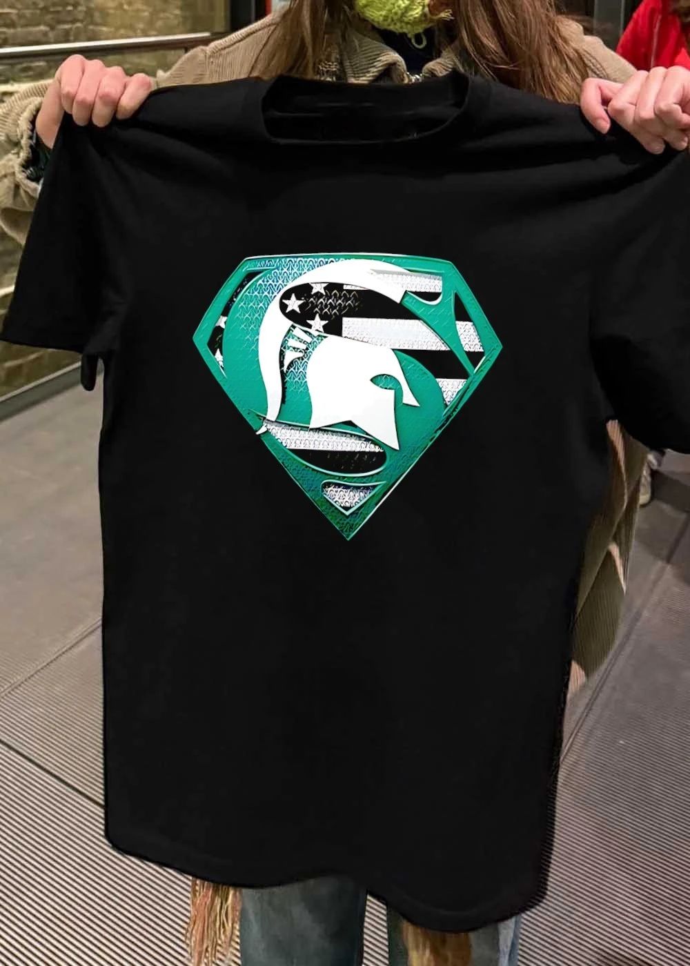Michigan State Spartans Superman American shirt