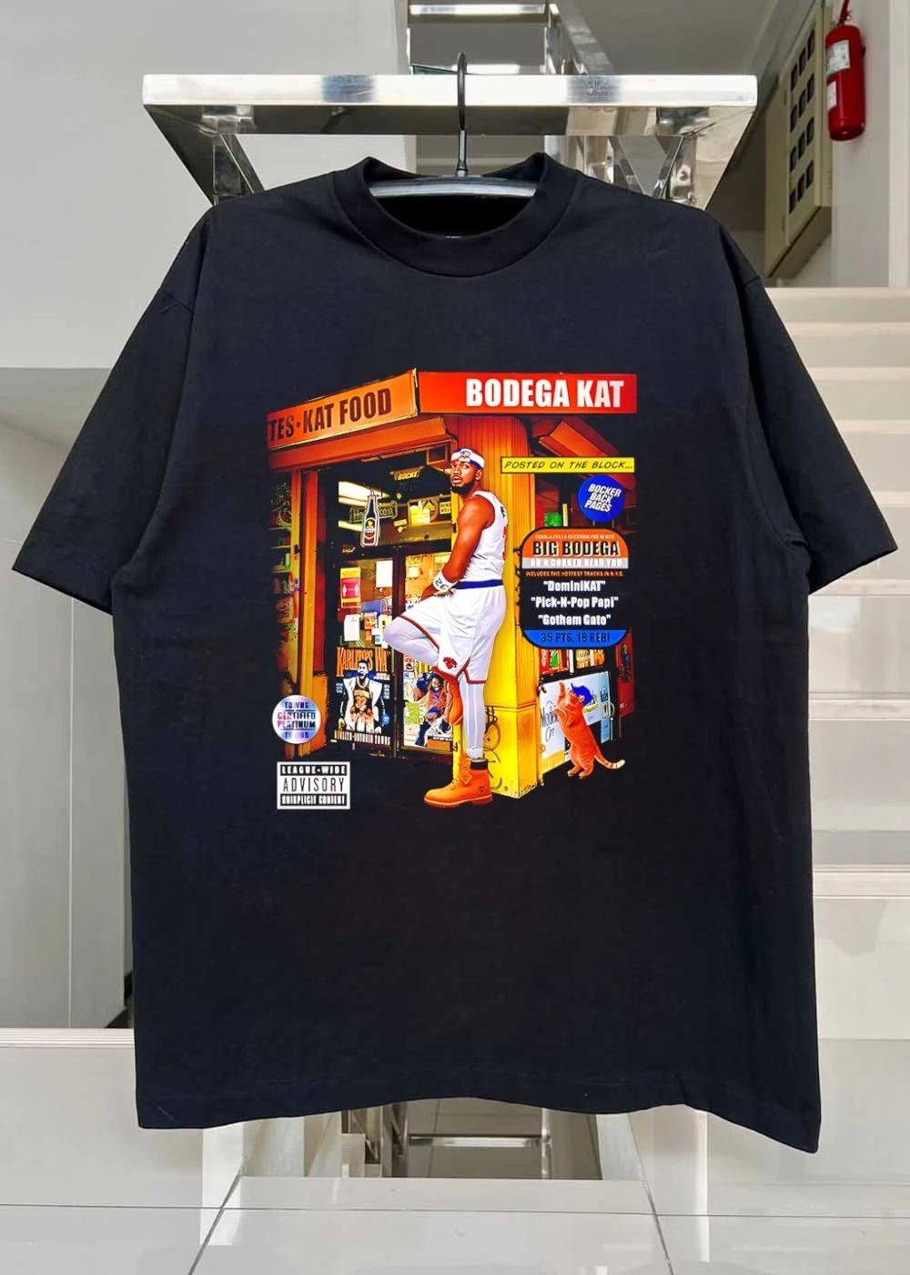 Posted on the Block Bodega Kat Big Knicks T-Shirt