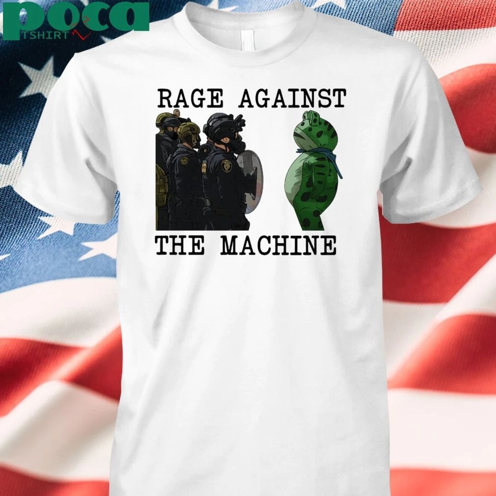 Portland Frog Rage Against The Machine Fascism 2025 T-shirt