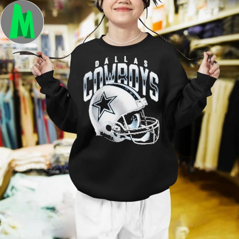 Dallas Cowboys Gradient Helmet Hoodie Shirt