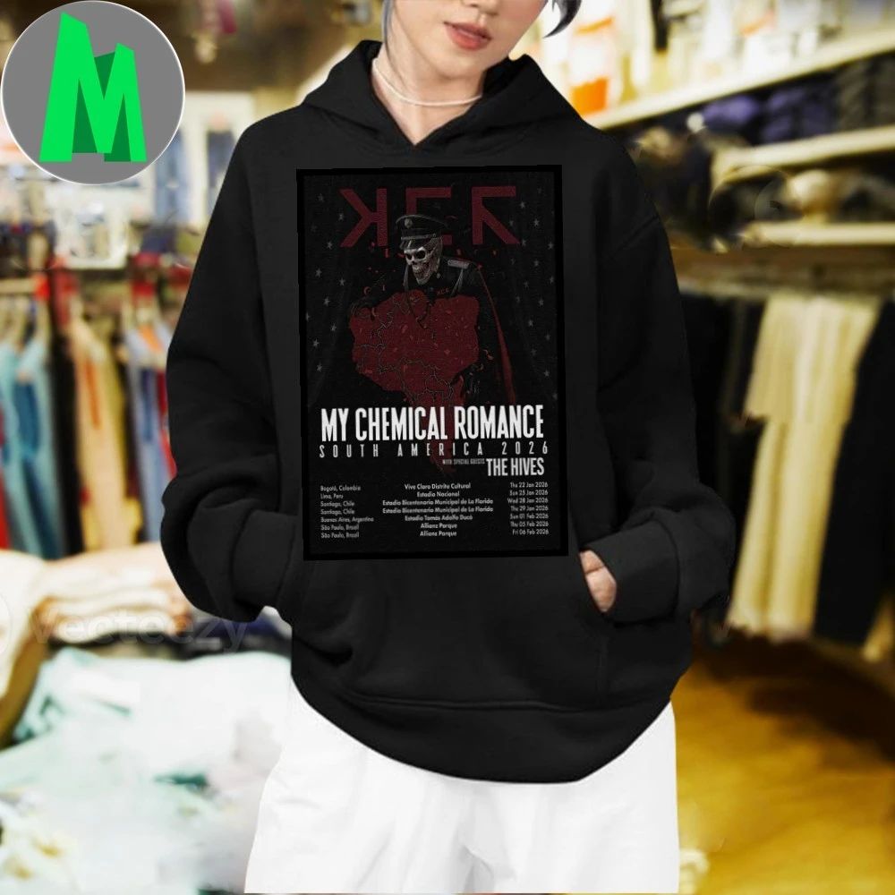 Original My Chemical Romance South America 2026 Poster Shirt