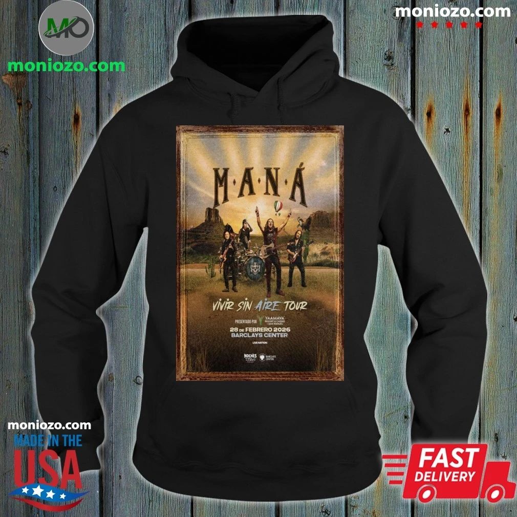 MANÁ Feb 28, 2026 Poster Barclays Center Shirt