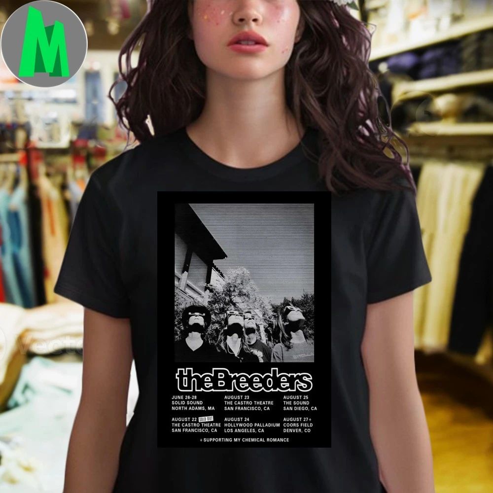 The Breeders August Shows 2026 Poster Shirt