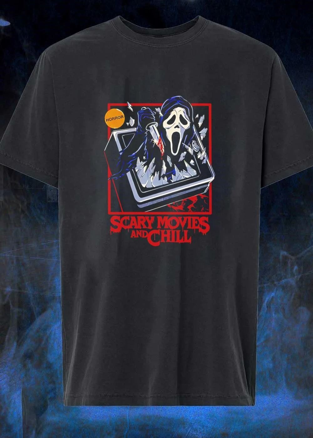 Ghostface Scream Horror Movie Breaking TV Scary Movies and Chill 2026 Shirt
