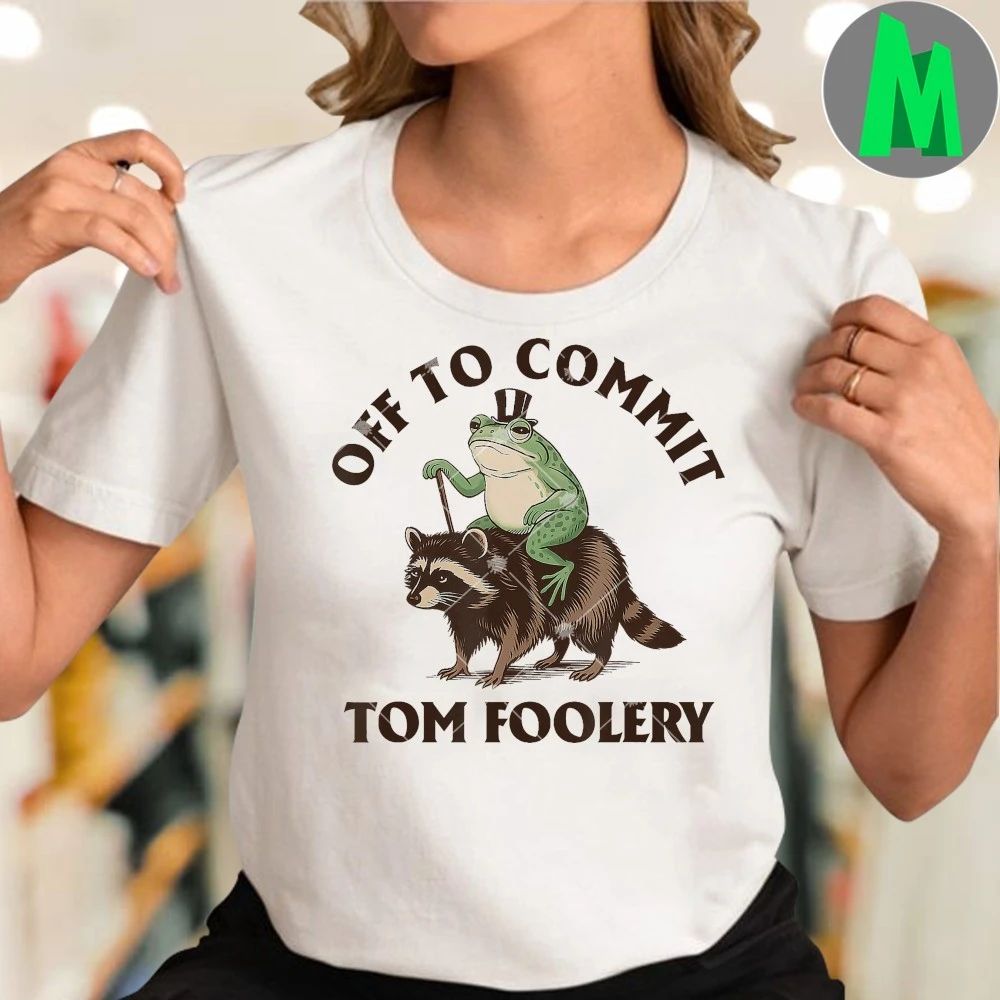 Whimsical Frog Wizard Off To Commit Tom Foolery T-Shirt