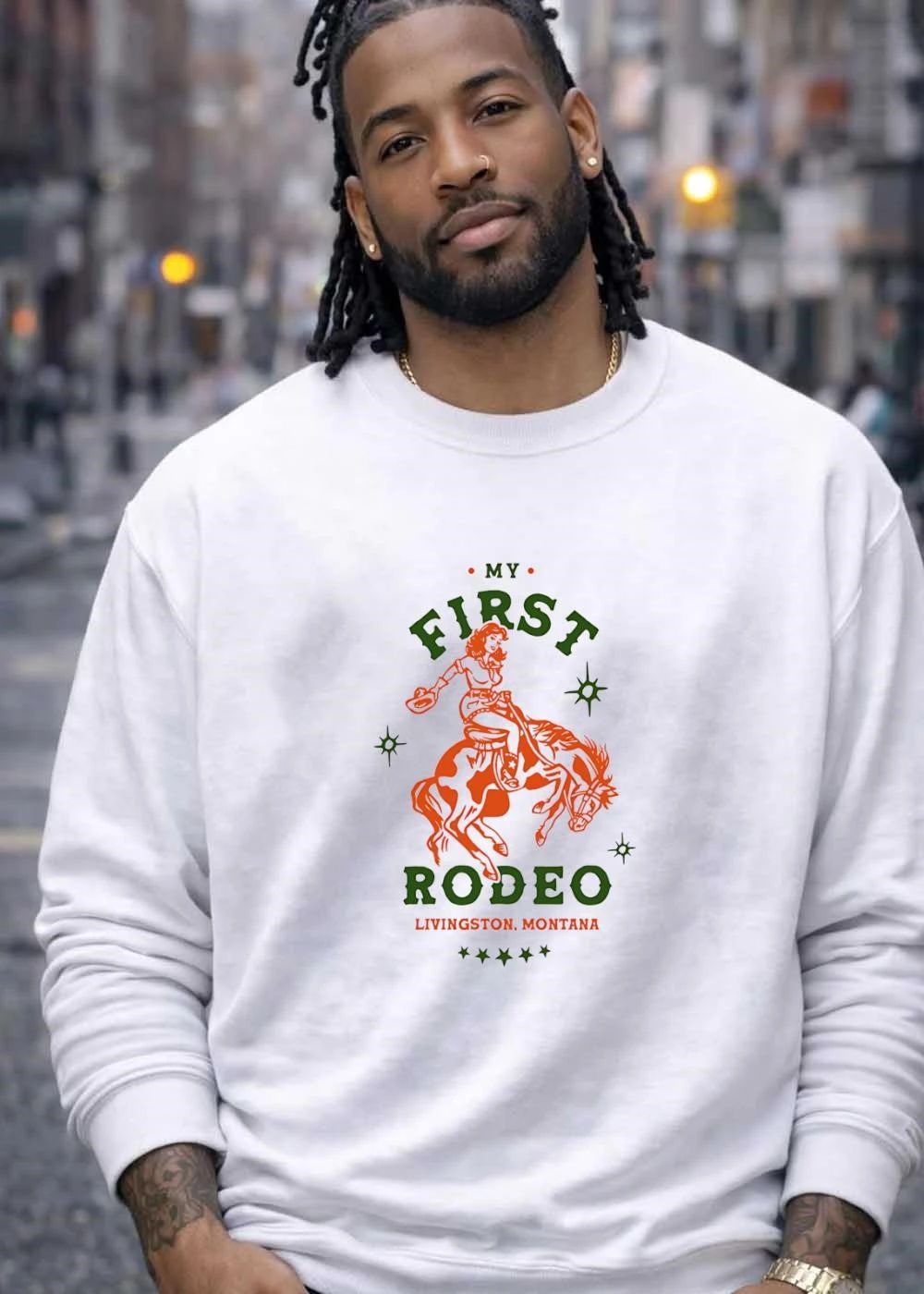 Livingston Montana My First Rodeo Cowgirl Riding Horse shirt