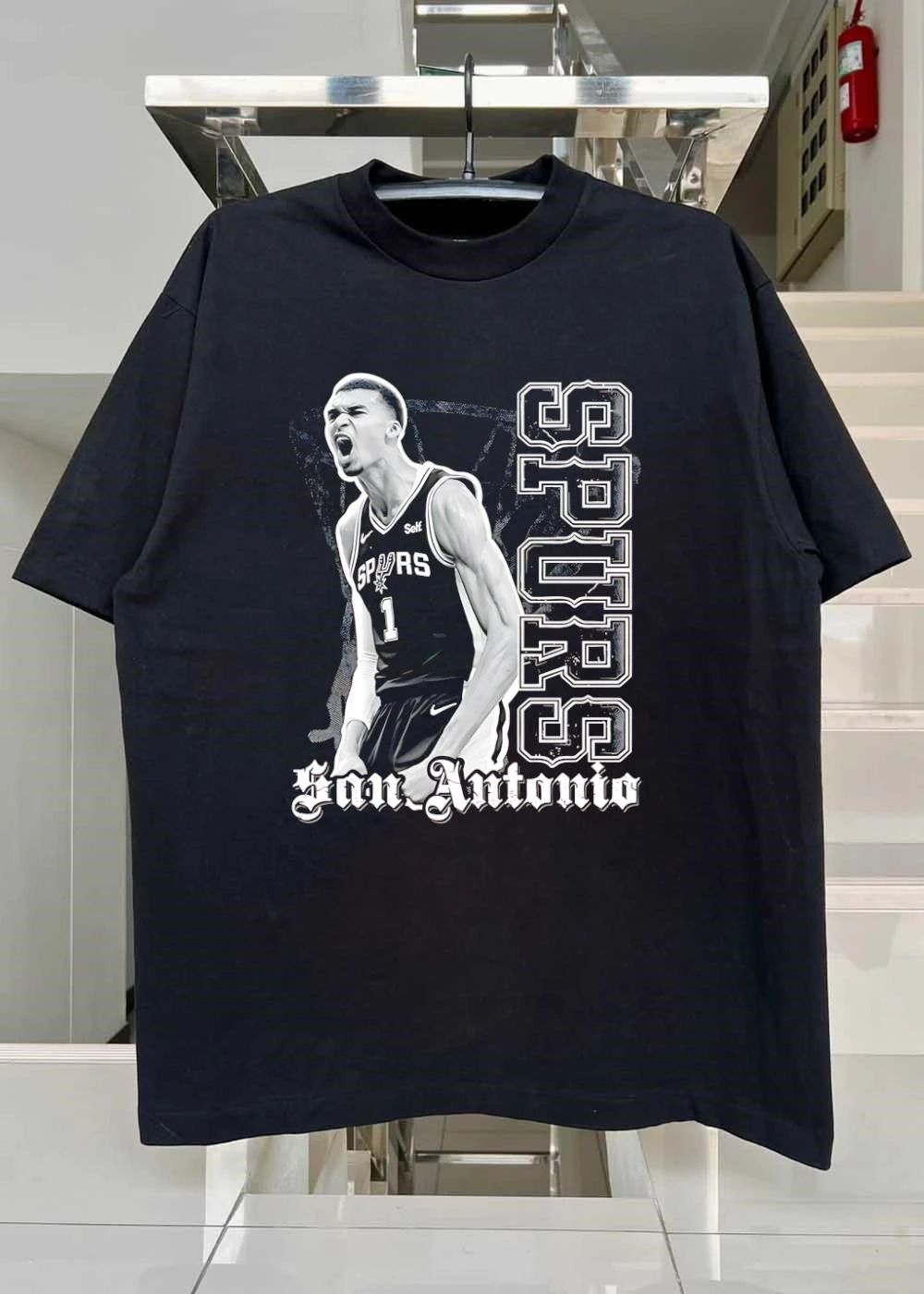 Victor Wembanyama Roaring San Antonio Spurs T-Shirt