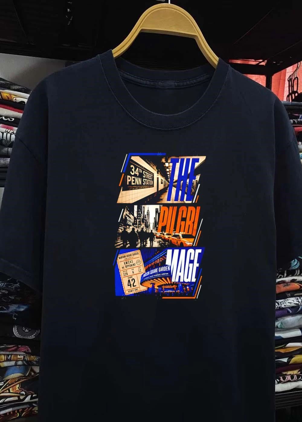 The Pilgrimage to 34th Street Penn Station Madison Square Garden Knicks T-Shirt