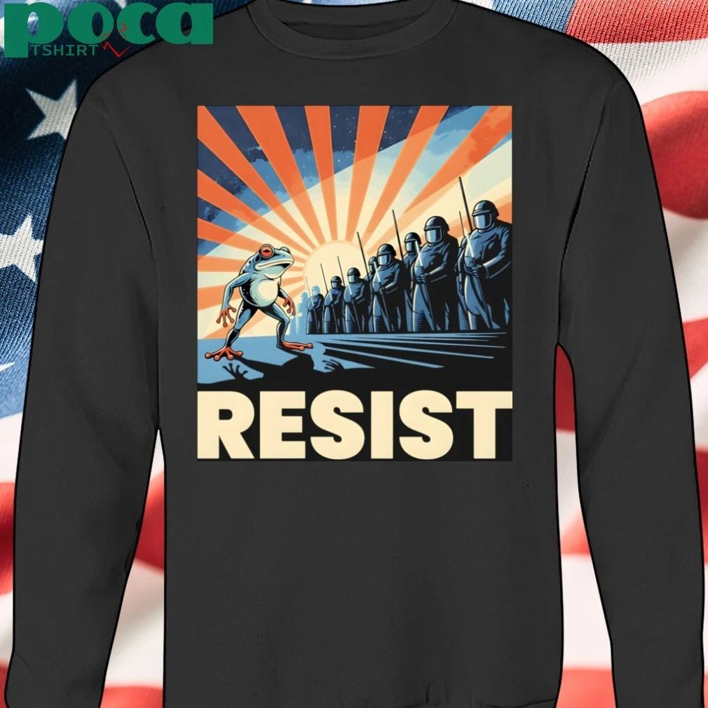Resist–Portland – Political–Protest–Frog T-Shirt