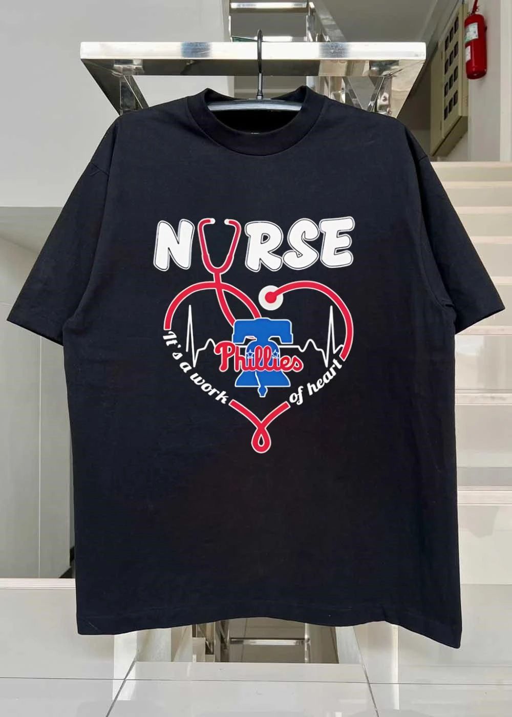 Nurse It’s a Work of Heart Phillies T-Shirt