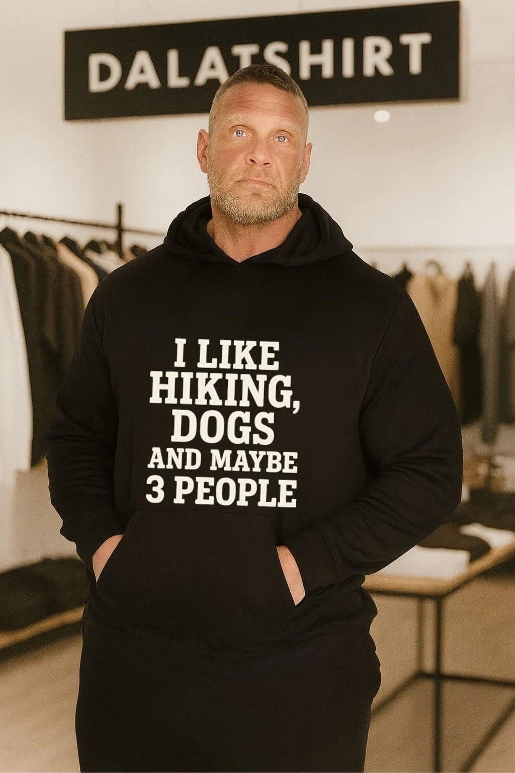 I Like Hiking And Dogs and maybe 3 people shirt