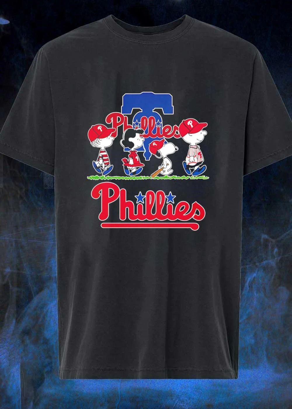 Peanuts Gang Walking Phillies Philadelphia T-Shirt