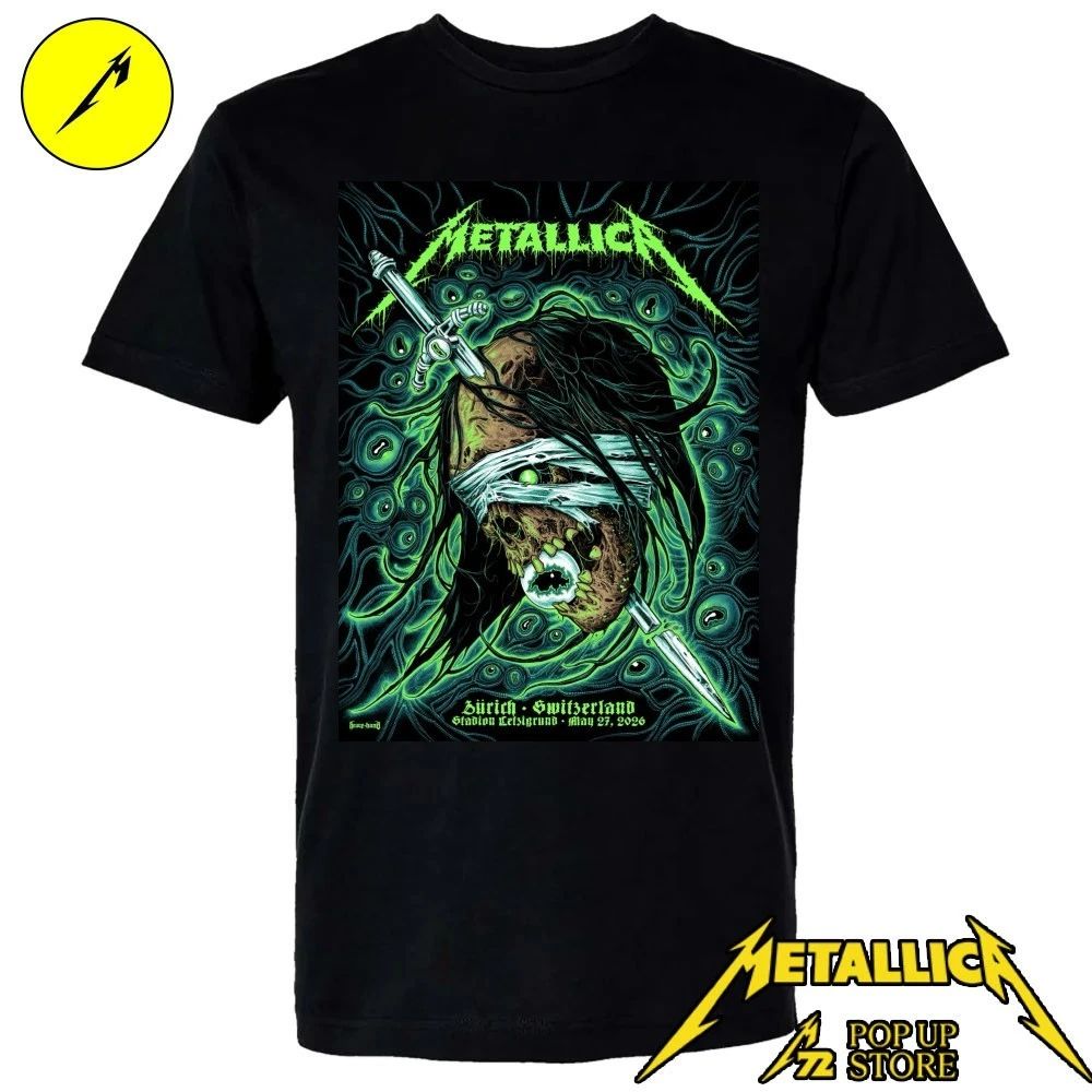 Metallica Zürich, Switzerland At Stadion Letzigrund on May 27, 2026 Poster Shirt