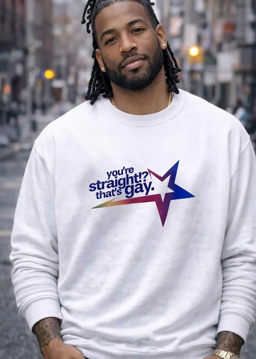 You’re Straight That’s Gay Rainbow Star shirt