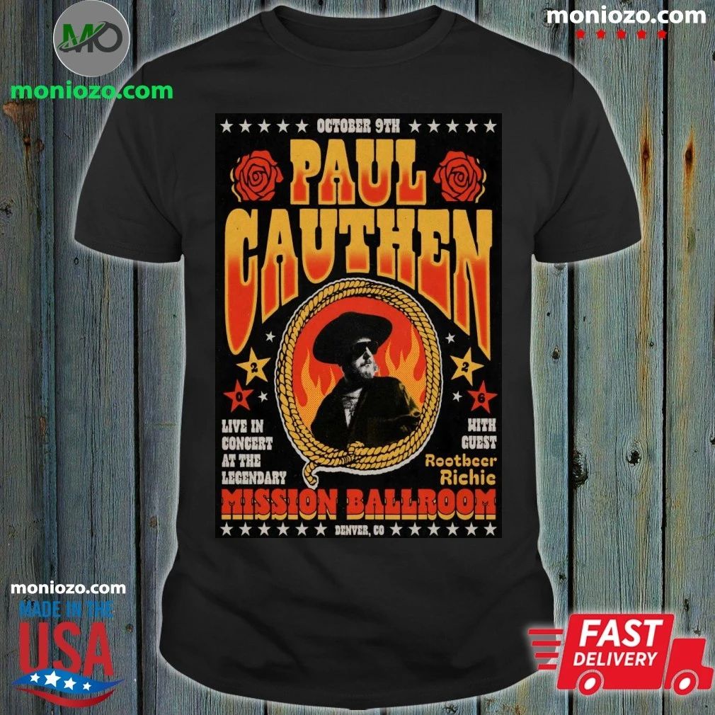 Paul Cauthen October 9 2026 In Denver CO Poster Shirt