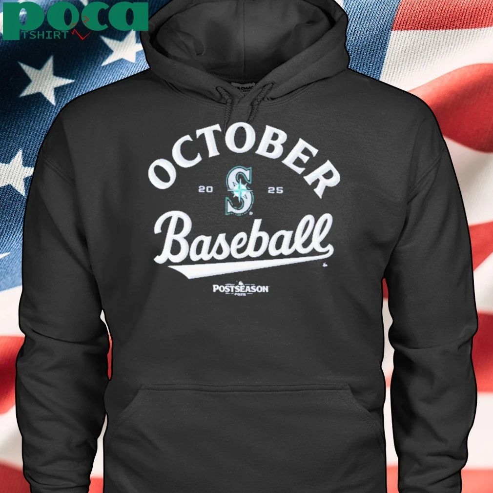 Seattle Mariners October Baseball 2025 MLB Postseason logo shirt