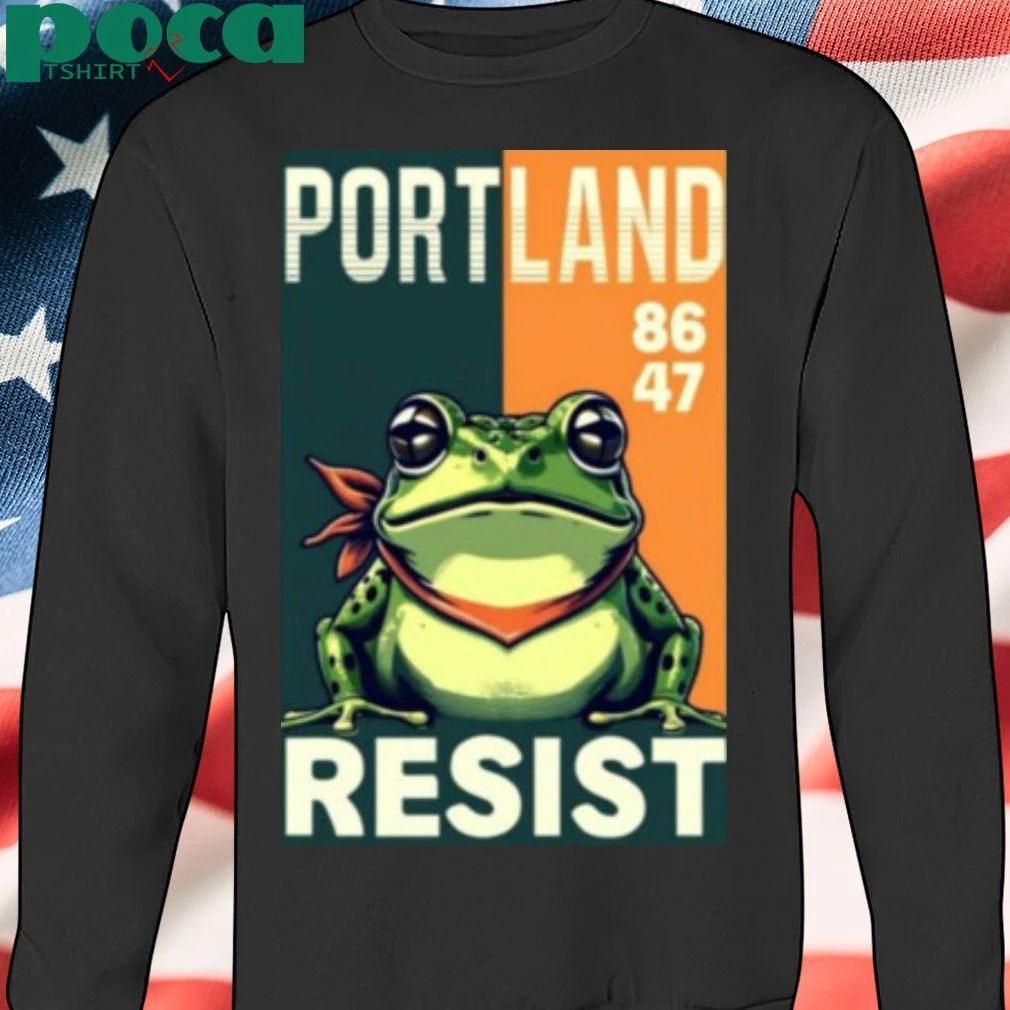 Portland -Frog-protest 86 47 Portland Frog 2025 T-shirt