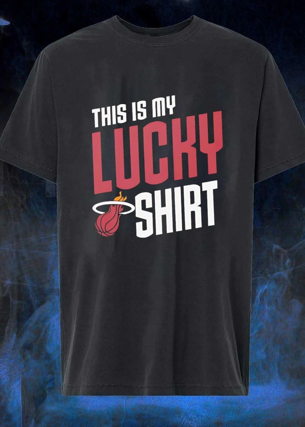 Miami Heat Fan Apparel This is My Lucky Shirt Miami Heat T-Shirt