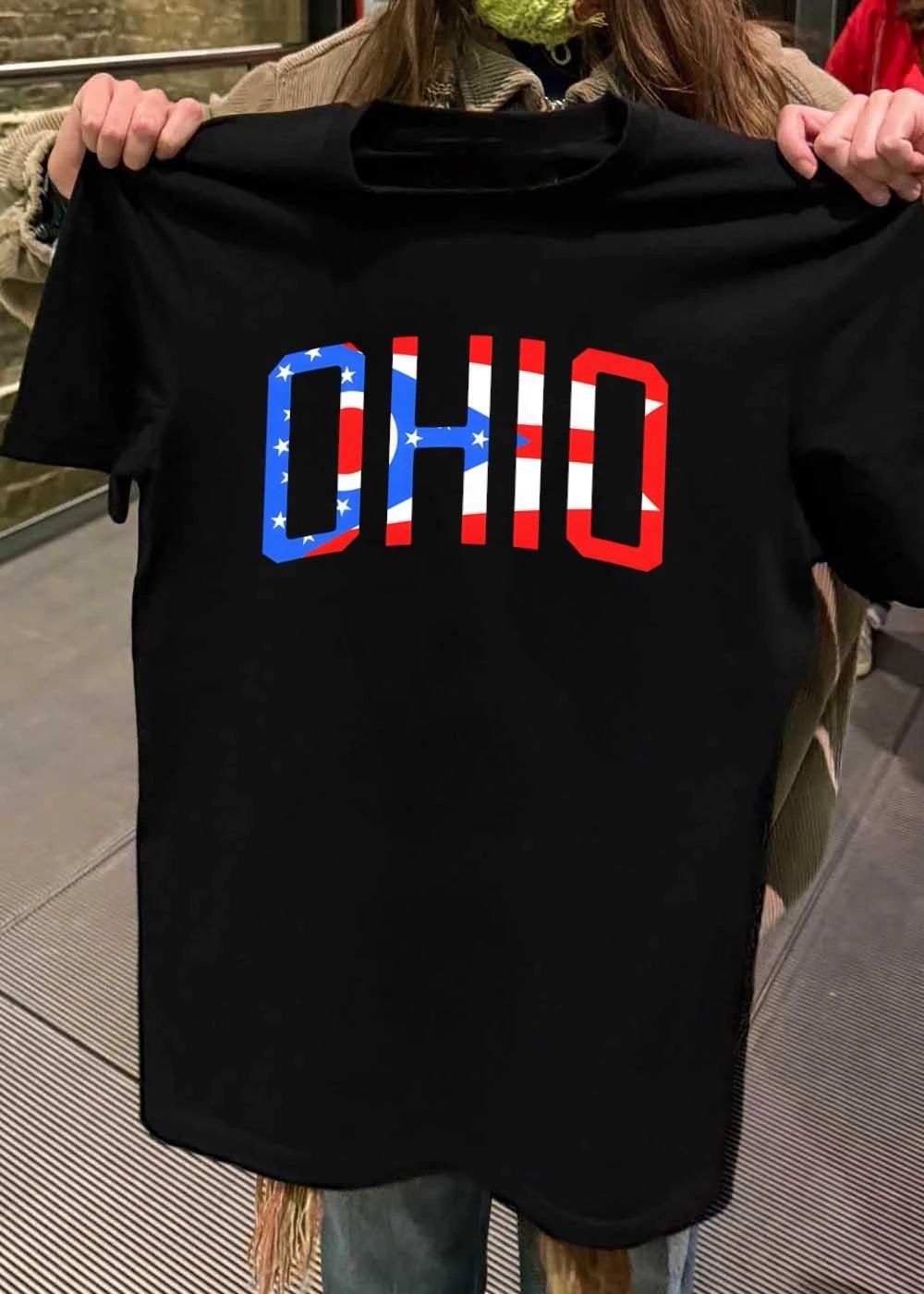 Ohio flag letter shirt
