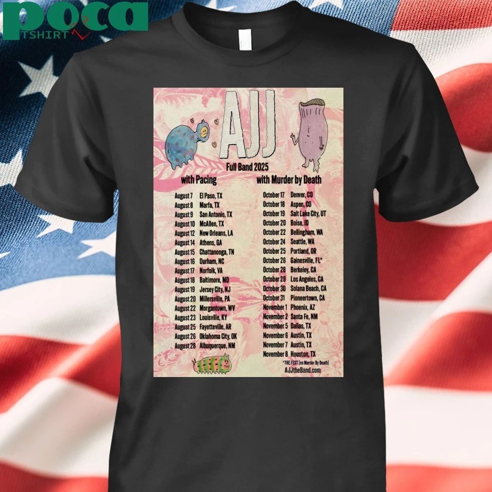 Fall Tour 2025 AJJ Band Poster T-shirt