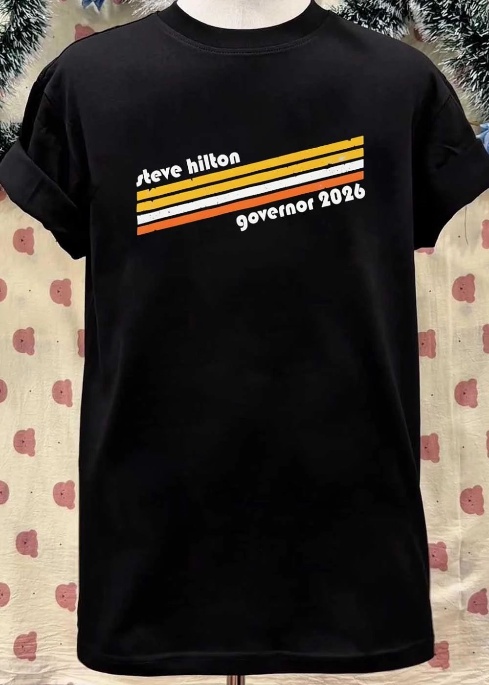 Steve Hilton English political commentator Governor 2026 campaign election candidate vote shirt