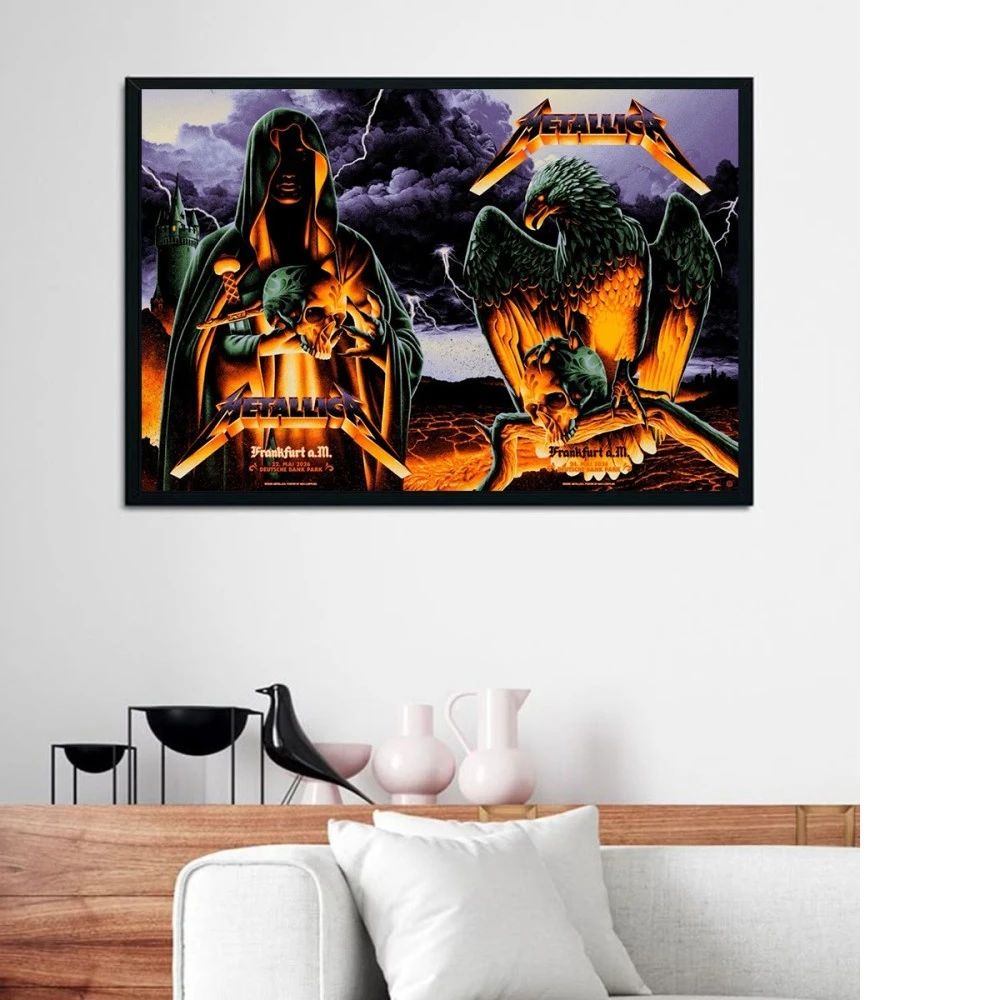 Metallica Frankfurt Poster Canvas – M72 World Tour Two Nights Combined – Deutsche Bank Park, Germany On 22 And 24 May 2026
