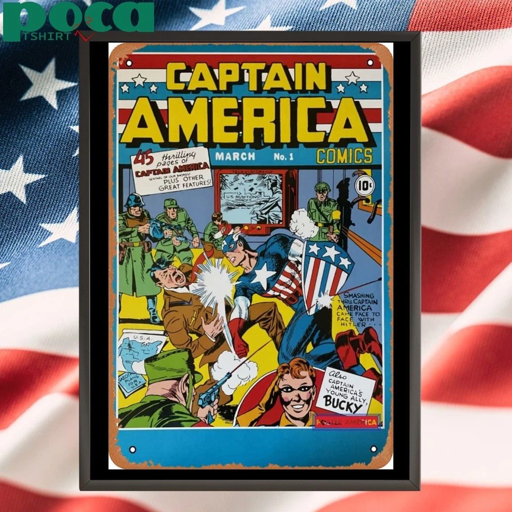 Captain America Punching Hitler Shirt