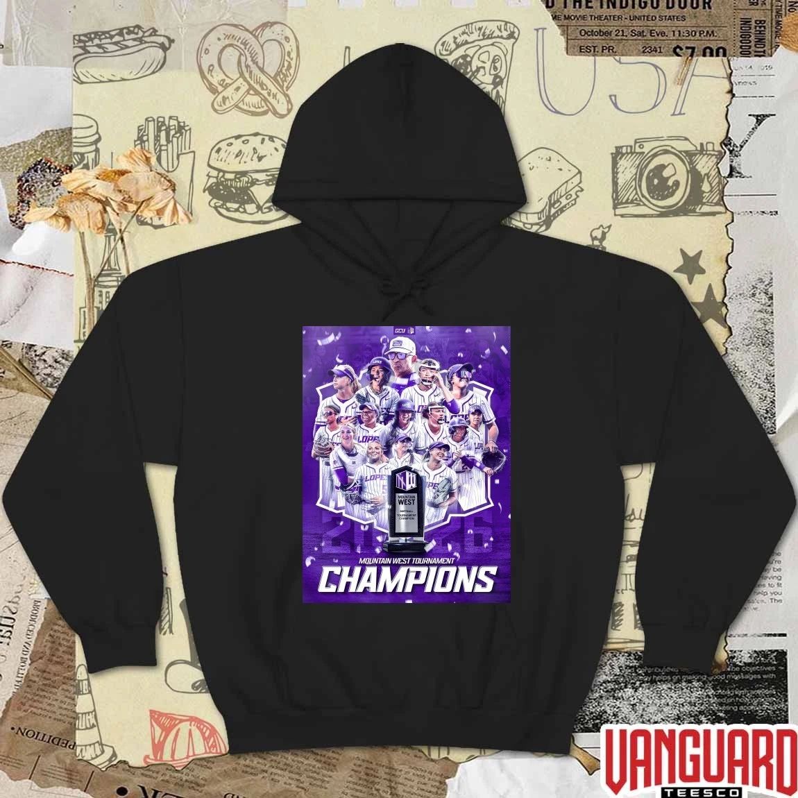 Grand Canyon University Softball Mountain West Tournament Champions 2026 Poster t-shirt