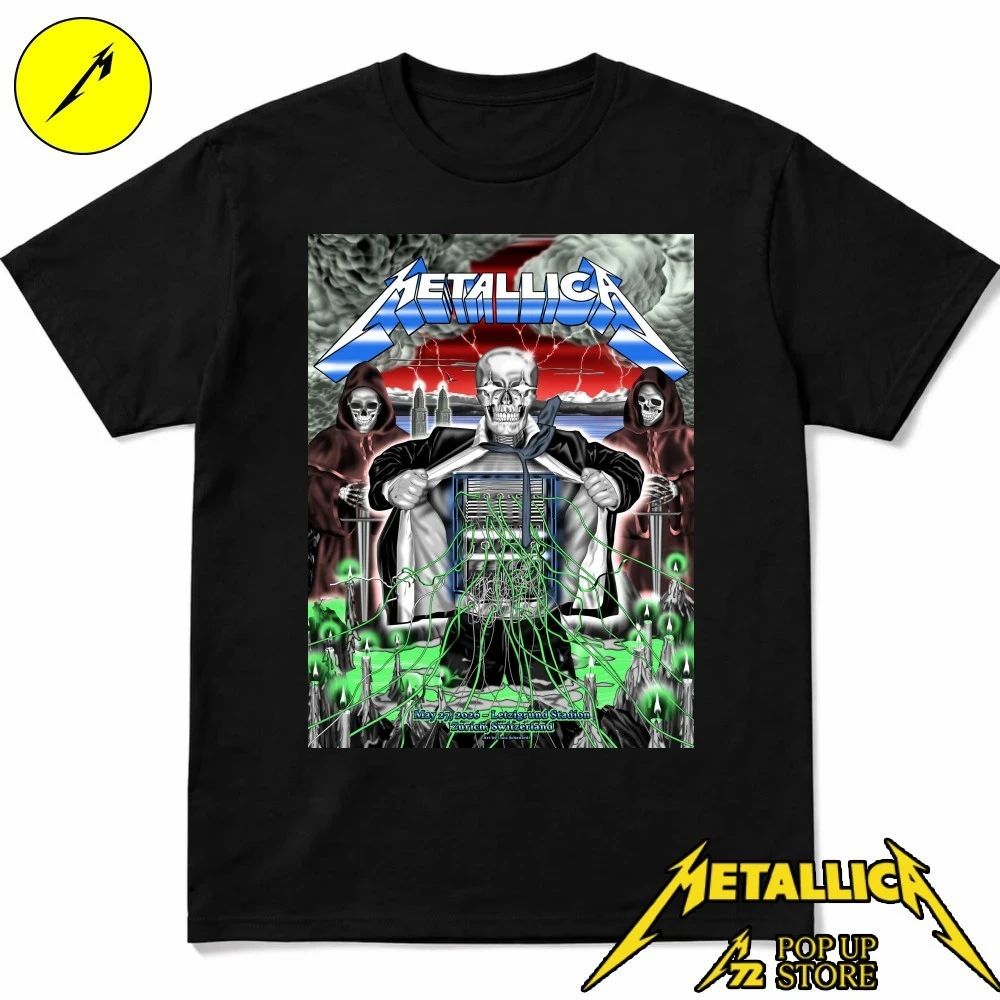 Metallica May 27, 2026 Stadion Letzigrund Zürich, Switzerland Poster T-Shirt
