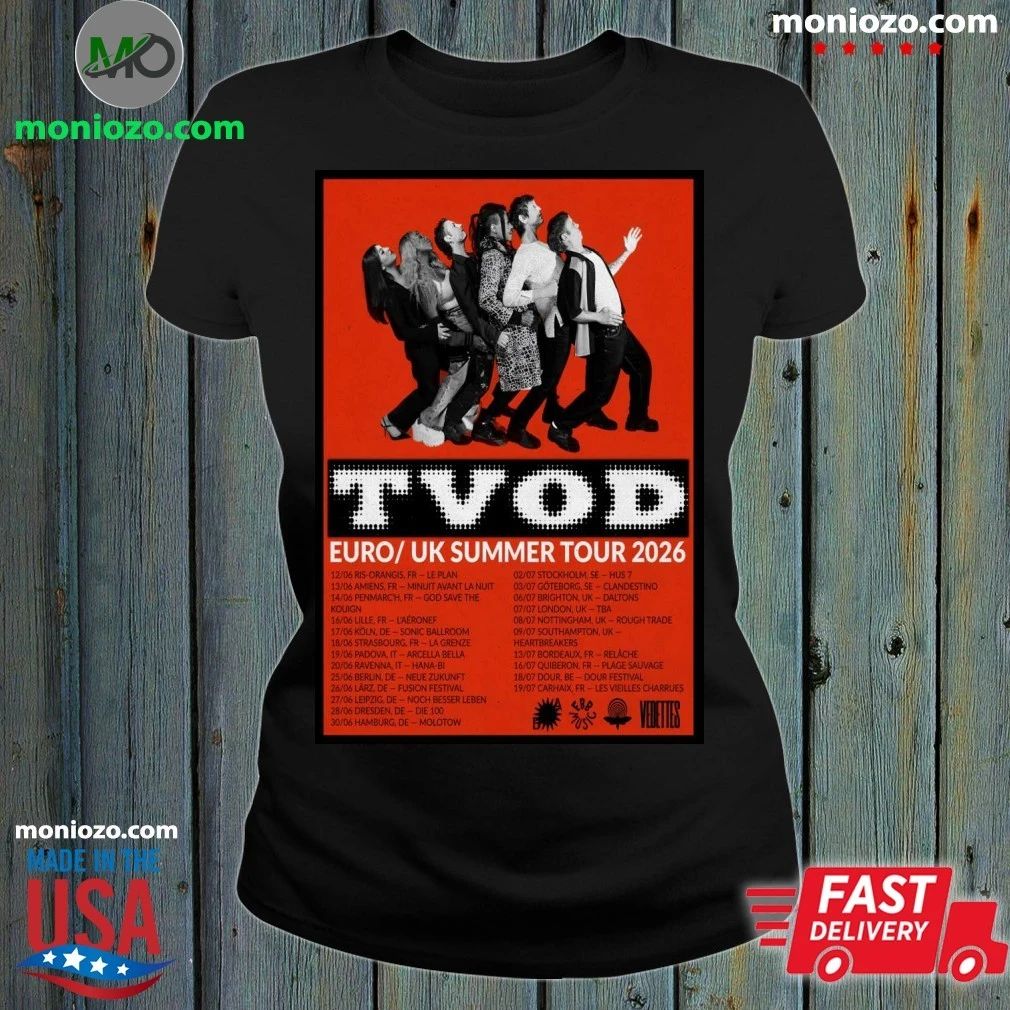 TVOD Summer Tour EU UK 2026 Poster Shirt