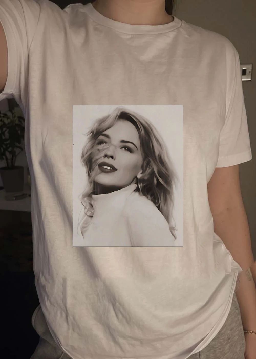 Kylie Minogue Portrait Iconic Music Star T-Shirt