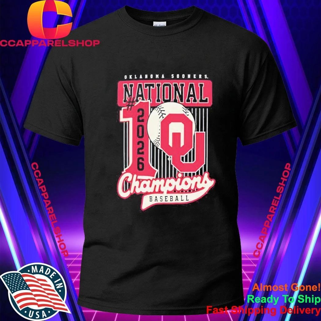 Oklahoma Sooners National 2026 Champions Baseball Shirt