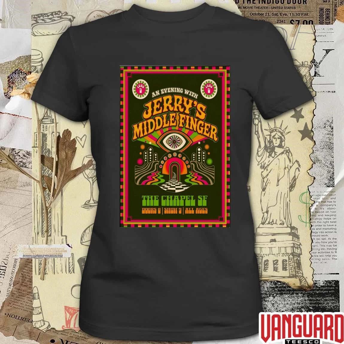 Jerry’s Middle Finger June 5-6 2026 In San Francisco CA Poster t-shirt