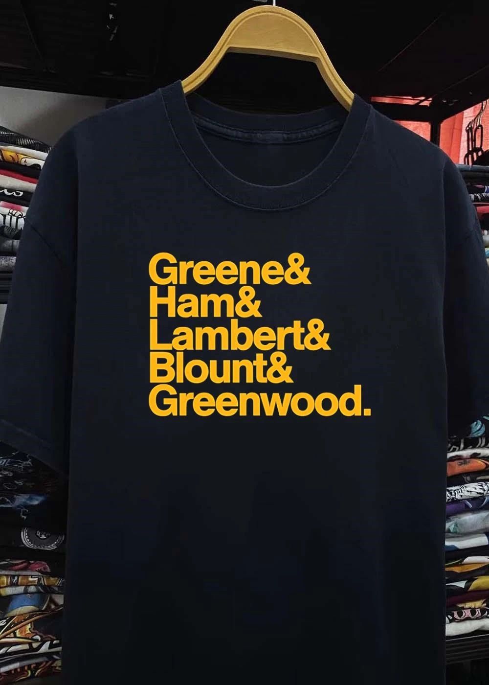 Iconic Surnames List Featuring Greene Ham Lambert Blount Greenwood T-Shirt