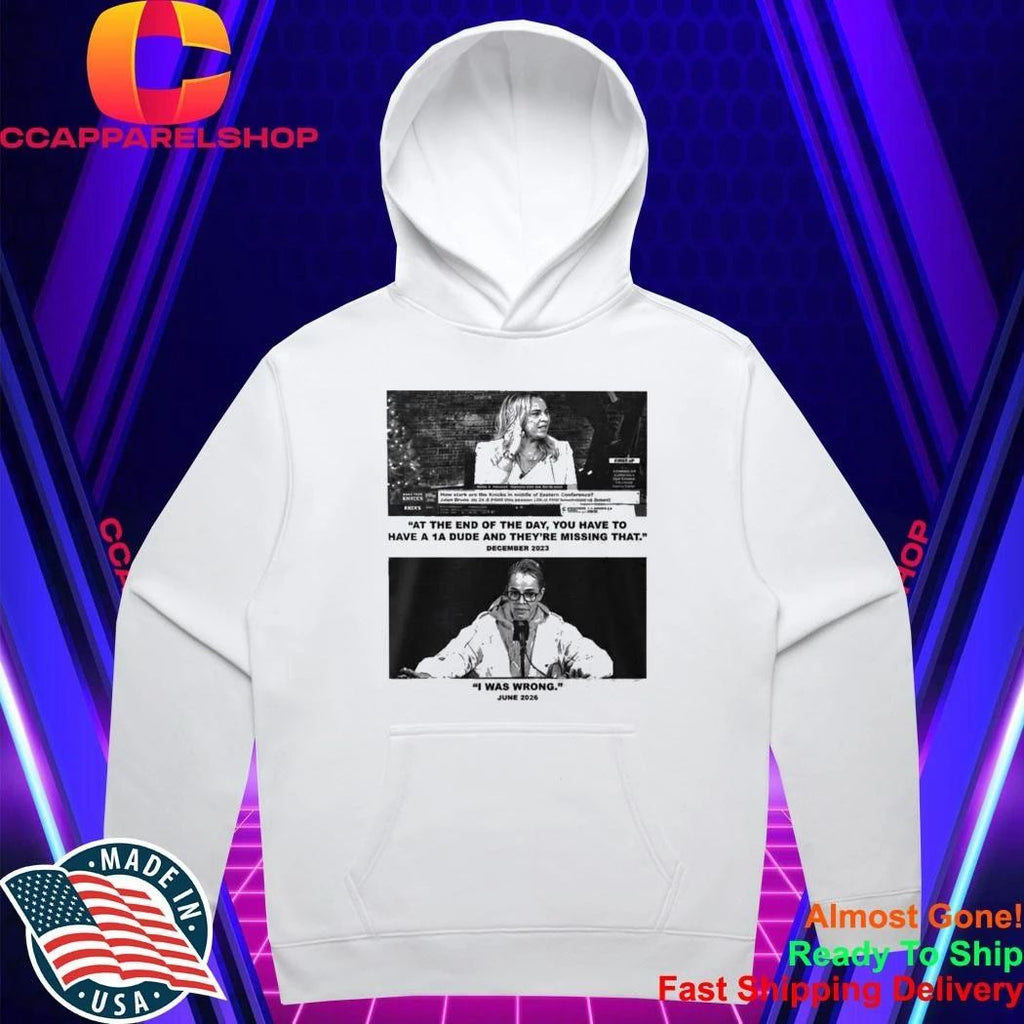 Becky Hammon I Was Wrong June 2026 Shirt
