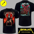 Metallica Merch Celtic Skull King combine Red Dragon Two-Sided Shirt