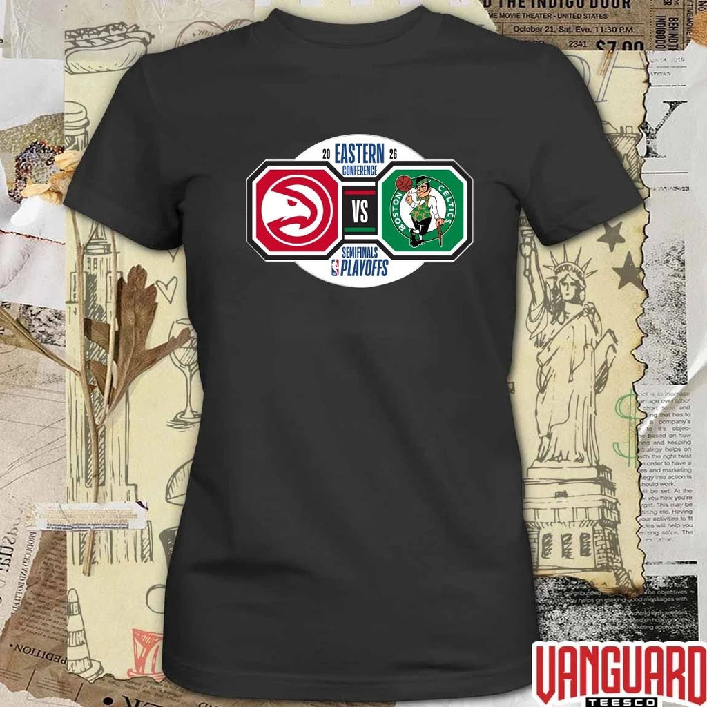 Awesome Atlanta Hawks vs Boston Celtics 2026 NBA Playoffs Eastern Conference Semifinals t-shirt