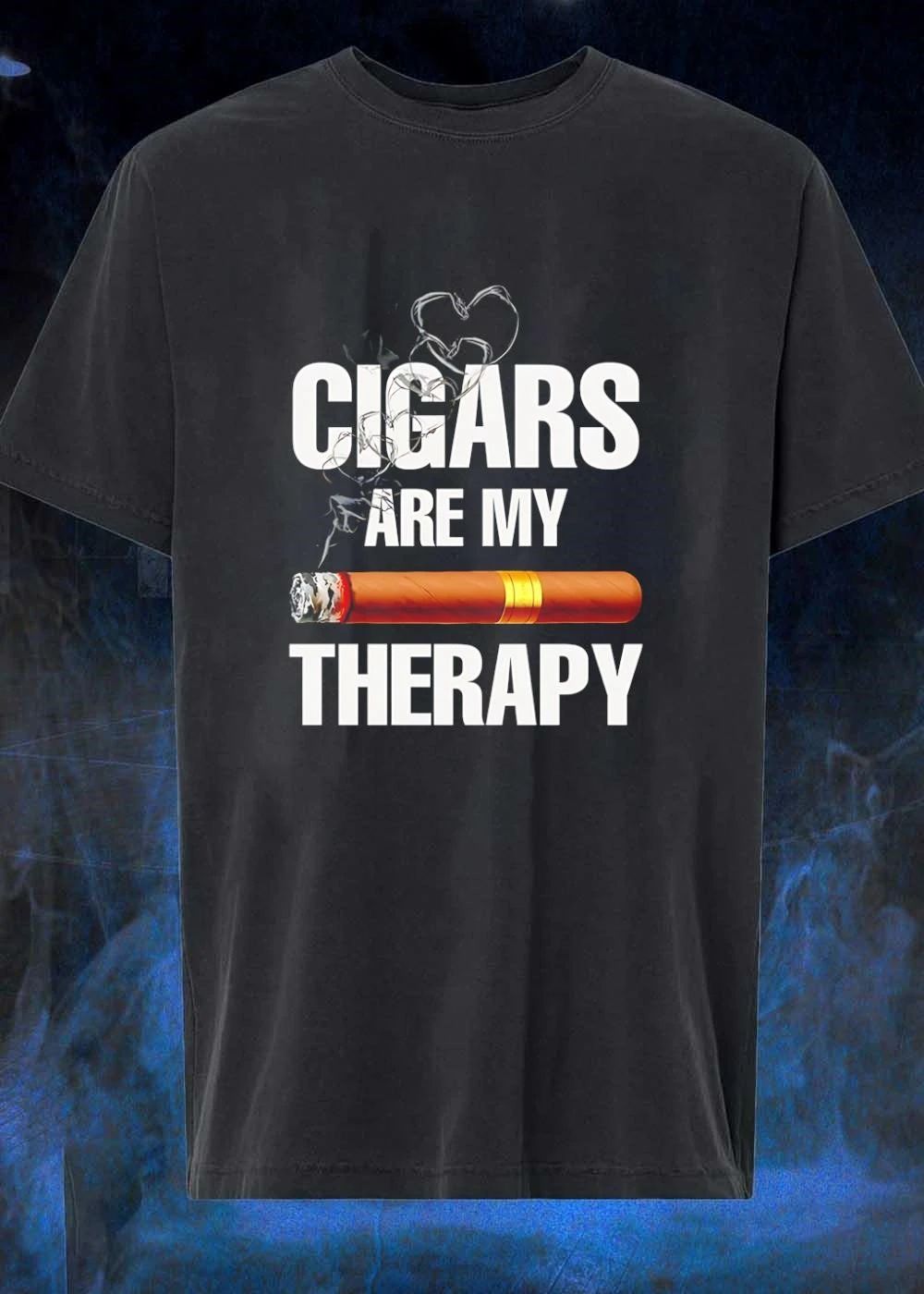Cigar Lover Gift Therapy Smoking Cigar T-Shirt