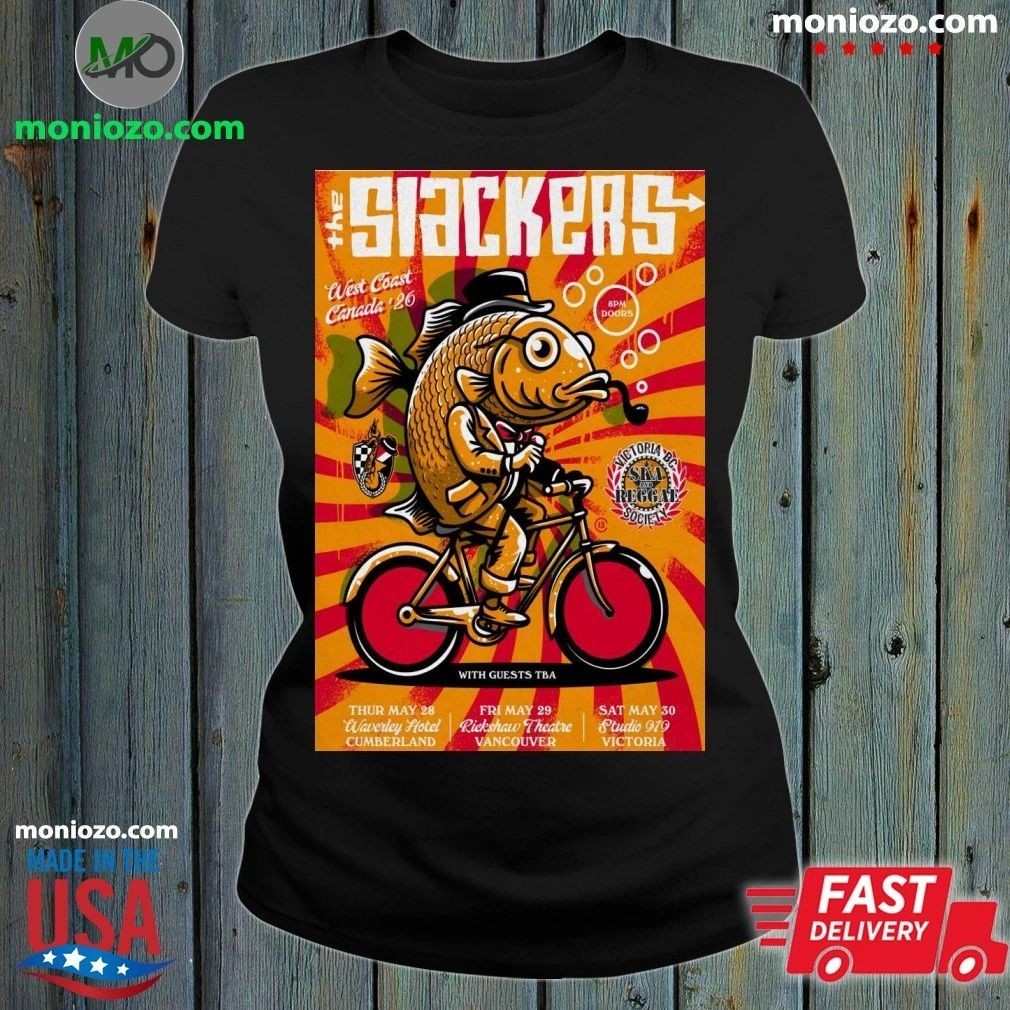 Original The Slackers 2026 West Coast Canada Tour Poster Shirt